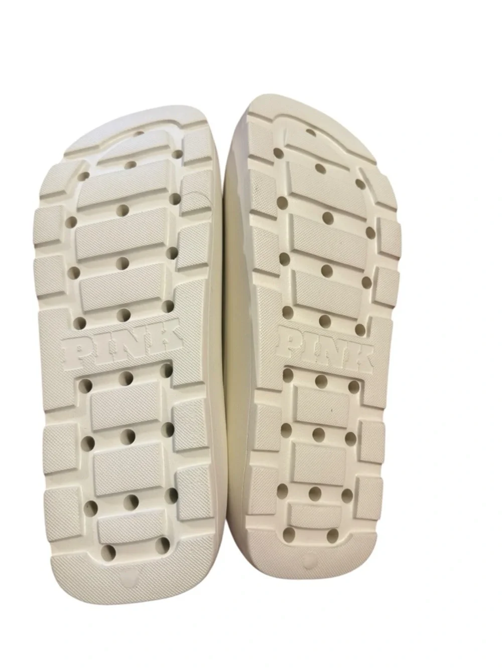 PINK Victoria's Secret Foam Slide Sandals in white - Women's Comfortable Slide